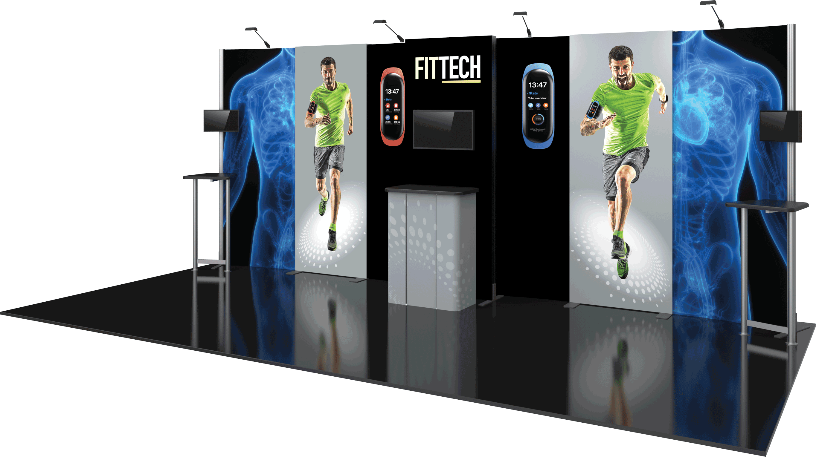 Hybrid Pro 20ft Modular Backwall Kit 09 Replacement Graphics