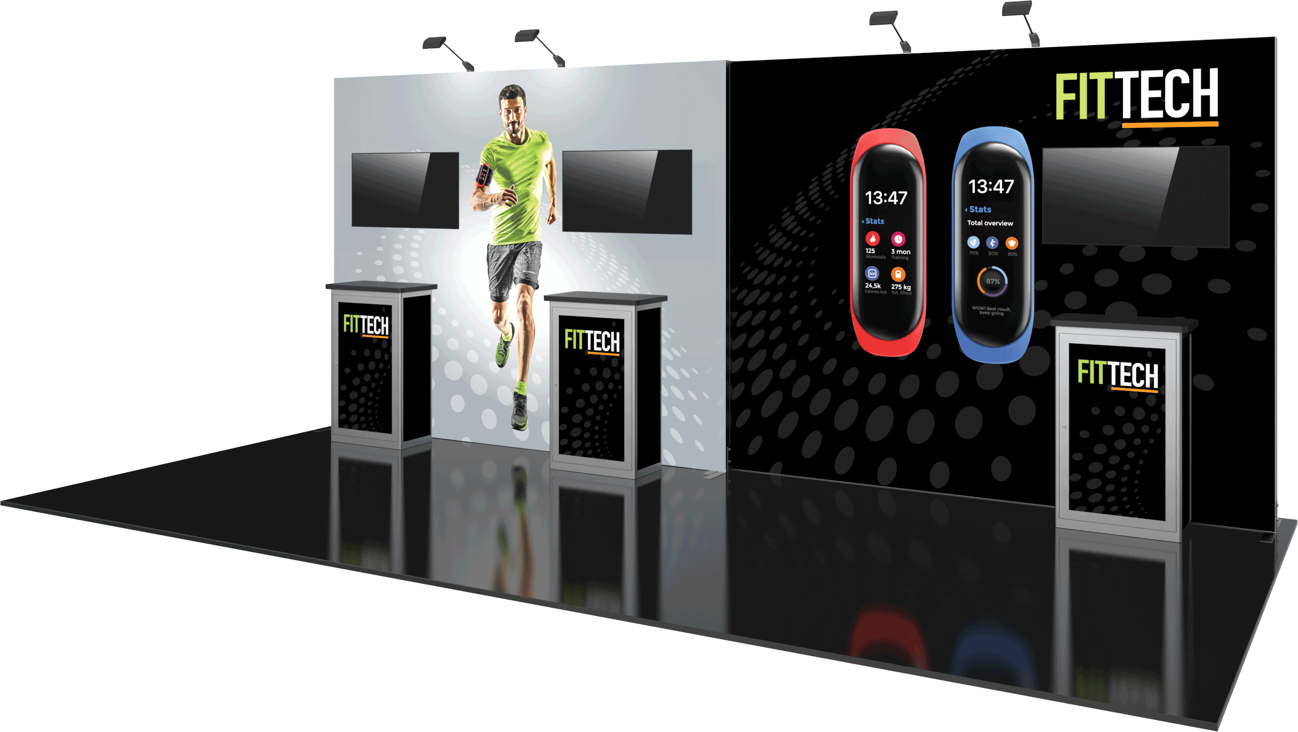 Hybrid Pro 20ft Modular Backwall Kit 14 Replacement Graphics