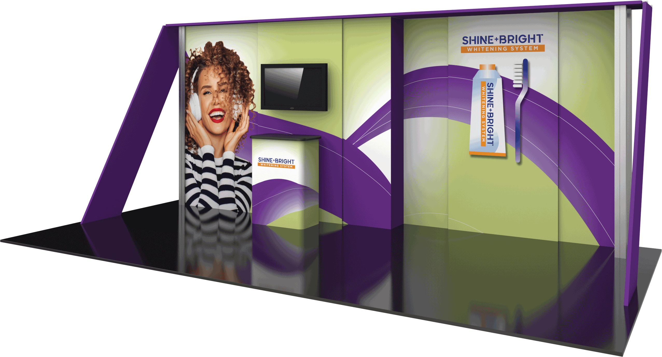 Hybrid Pro 20ft Modular Backwall Kit 15 Replacement Graphics