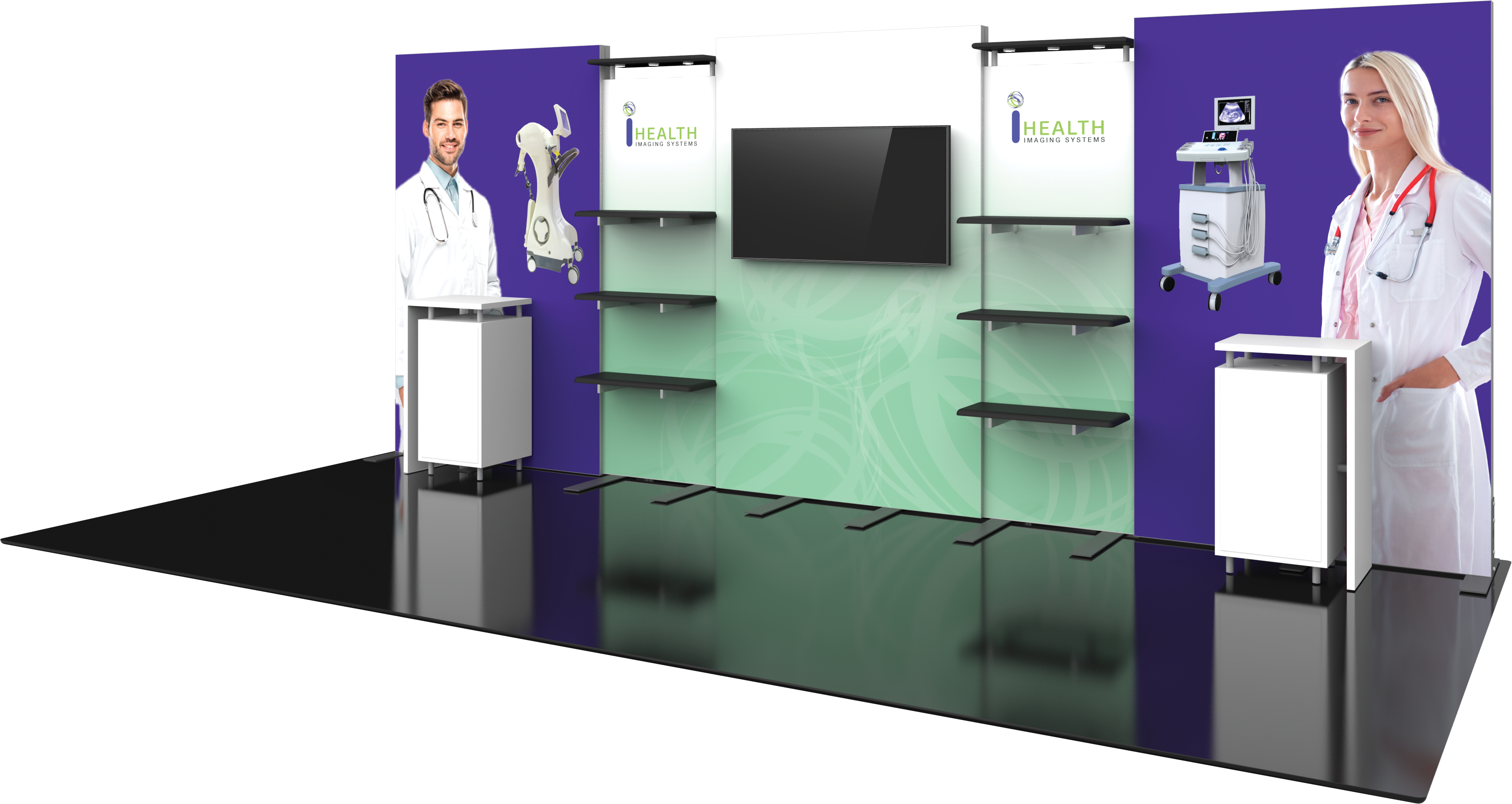 Hybrid Pro 20ft Modular Backwall Kit 31 Replacement Graphics