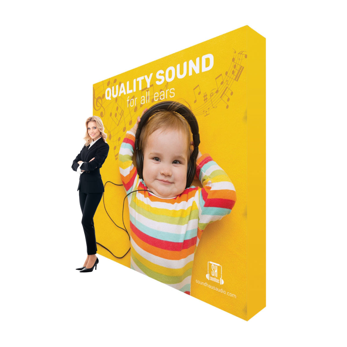 One Choice 8ft Pop Up Fabric Display