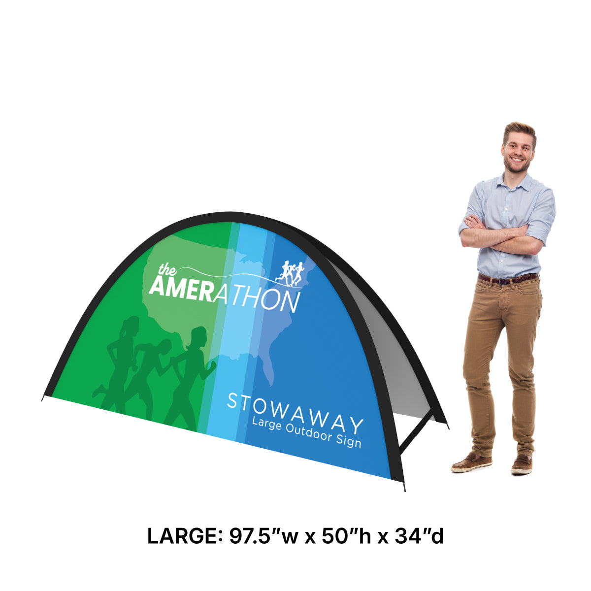 Zoom Stowaway Outdoor Banner Display