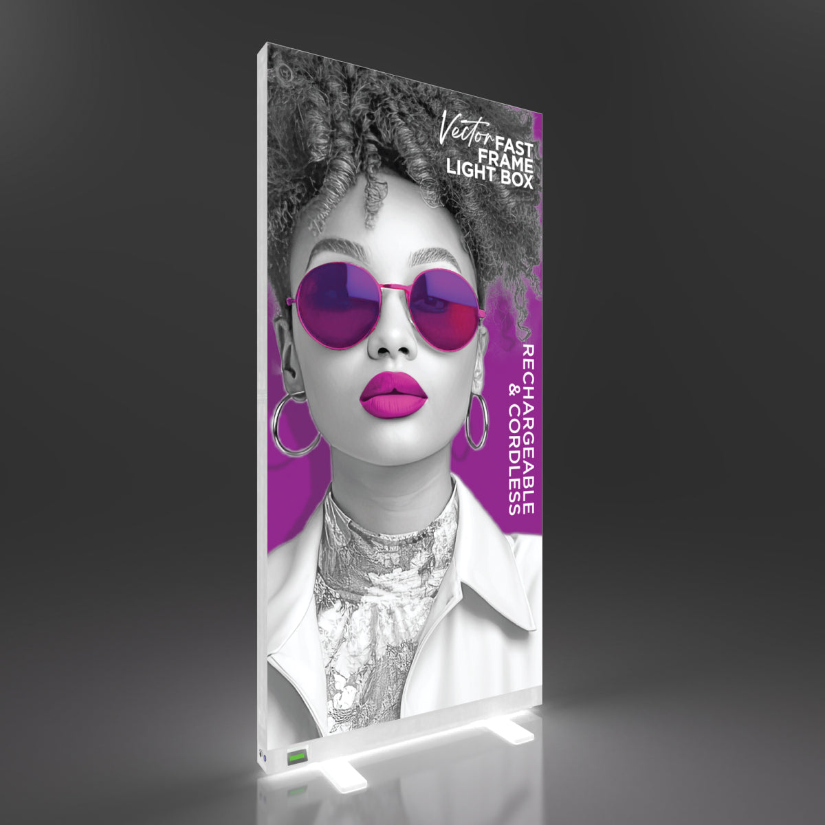 Vector Fast Frame Rechargeable Light Box (36in x 76in)