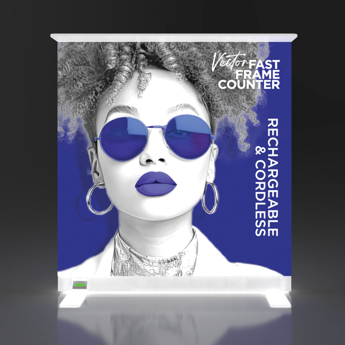 Vector Fast Frame Rechargeable Light Box Counter (39.4in x 43in)