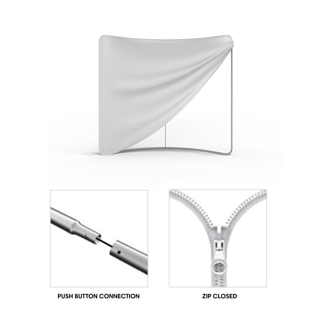 Waveline Originals 6ft Straight Tabletop Display