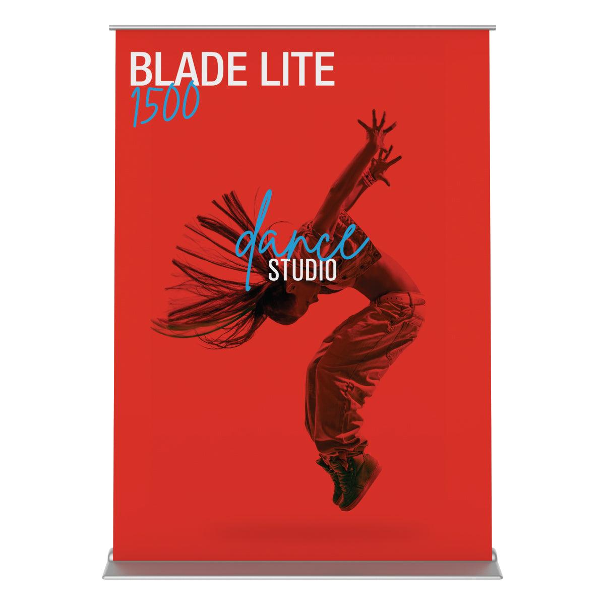 Blade Lite 1500 banner stand featuring dynamic dance studio design for trade shows and exhibitions