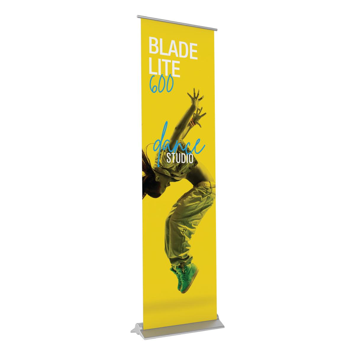 Blade Lite 600 retractable banner stand showcasing dance studio promotion for trade shows and events