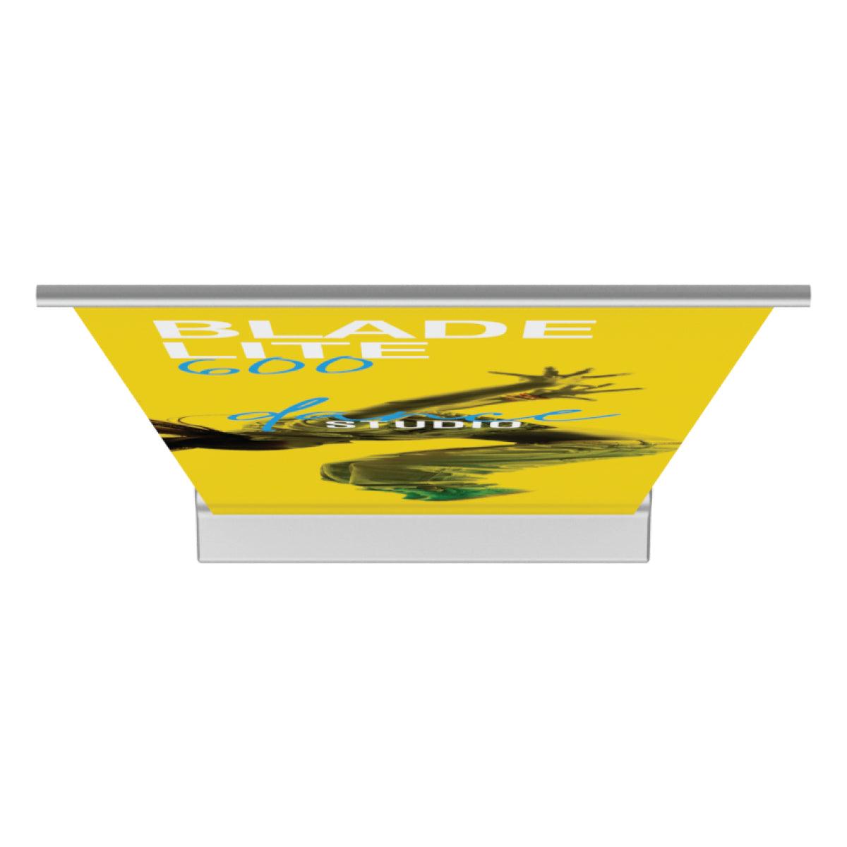 Retractable banner stand with graphic display for trade shows and exhibitions