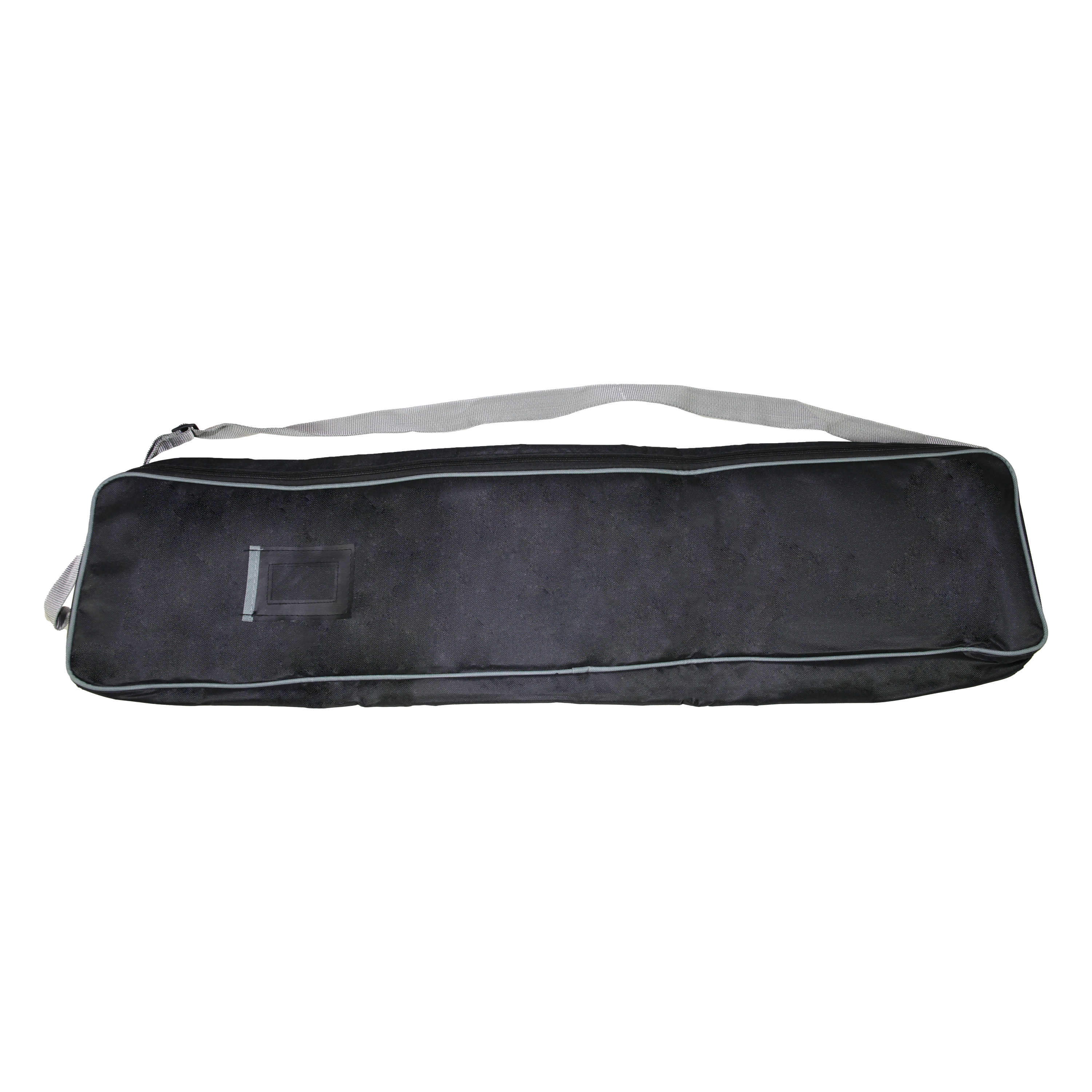 Long soft carrying case with shoulder strap for trade show display accessories