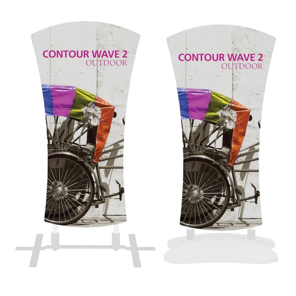 Contour Wave 2 Coroplast Sign - TradeShowPlus