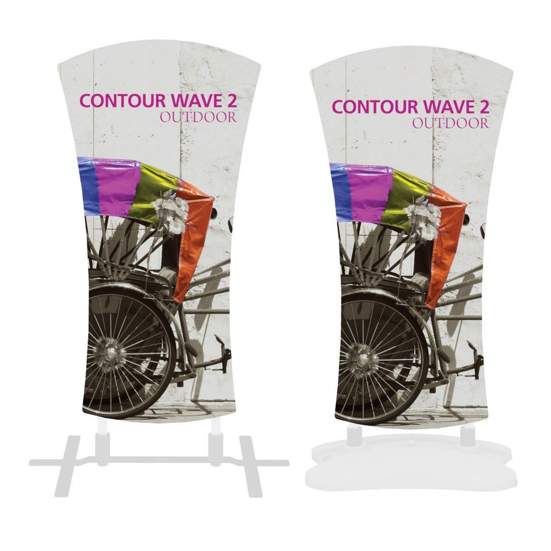 Contour Wave 2 Coroplast Sign - TradeShowPlus