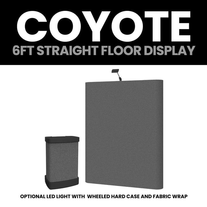 Coyote 6ft Straight Fabric Display - TradeShowPlus