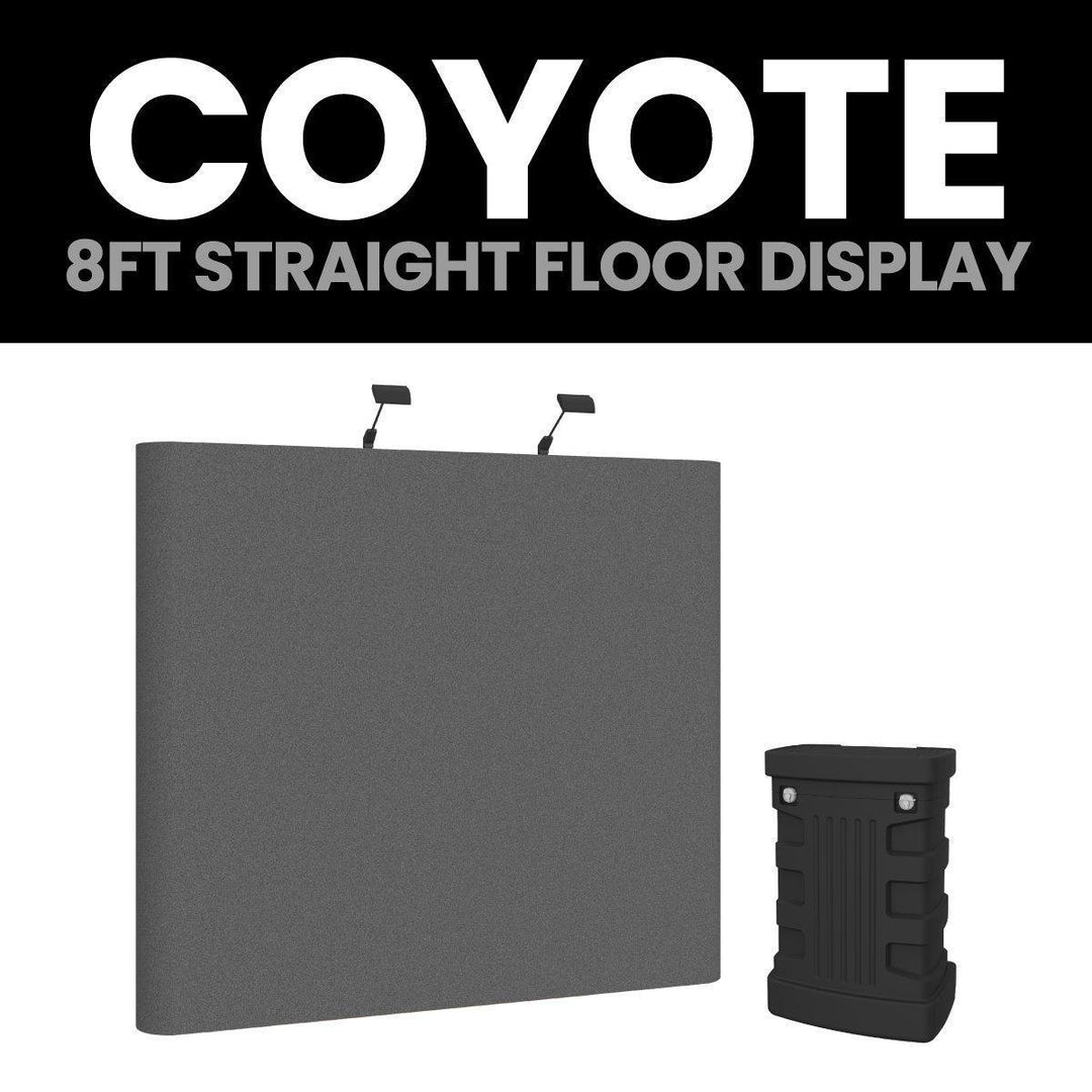Coyote 8ft Straight Fabric Fast Kit - TradeShowPlus
