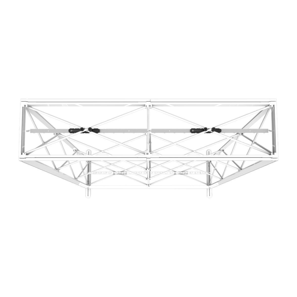 Backlit display frame structure designed for trade shows, exhibitions, and special event booths