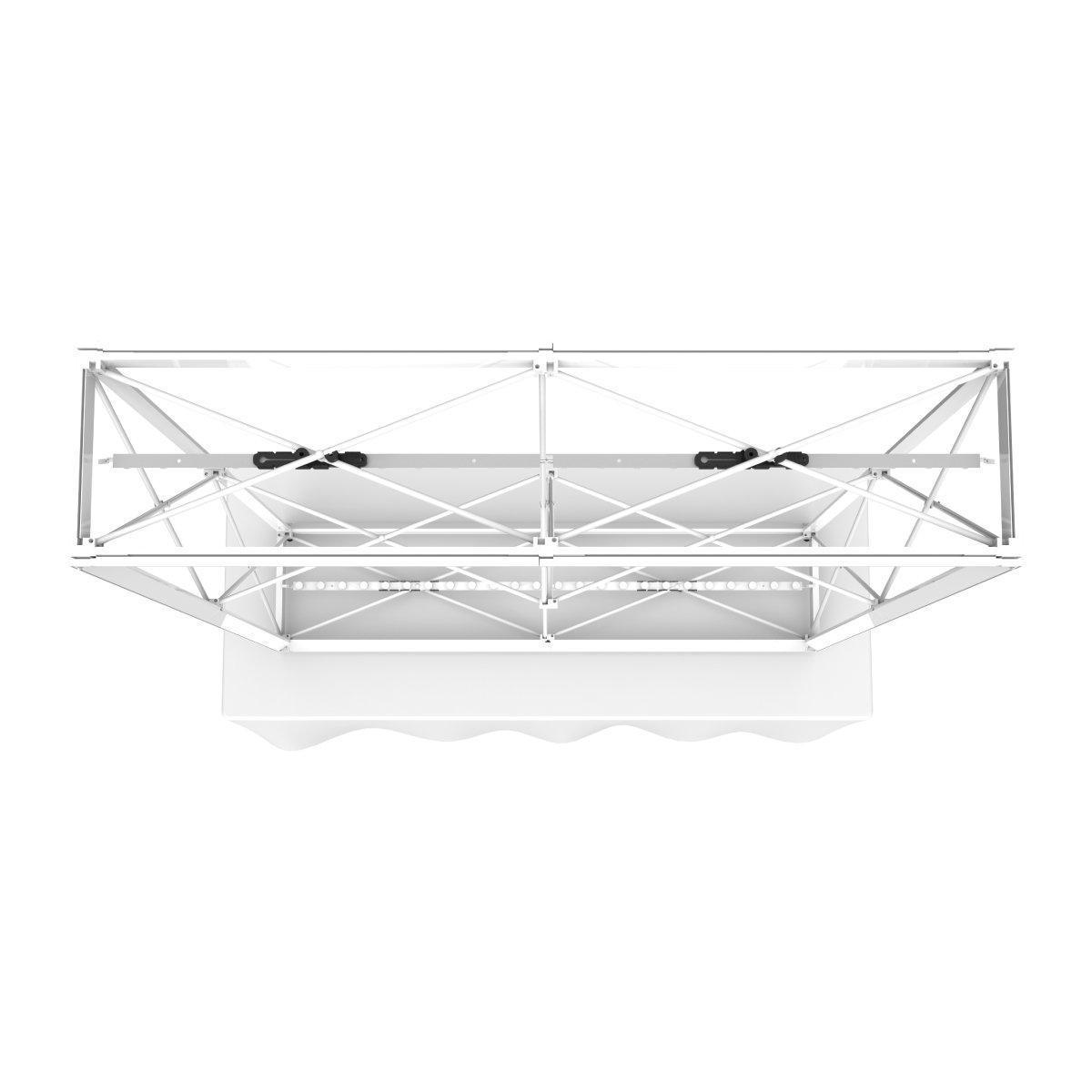 Backlit tabletop display with frame structure designed for trade shows and special event branding