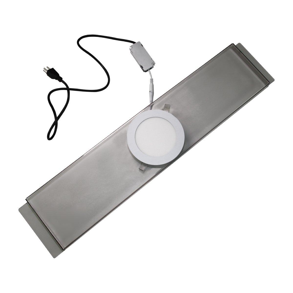 LED light kit with panel and power cord for trade show displays and exhibition lighting
