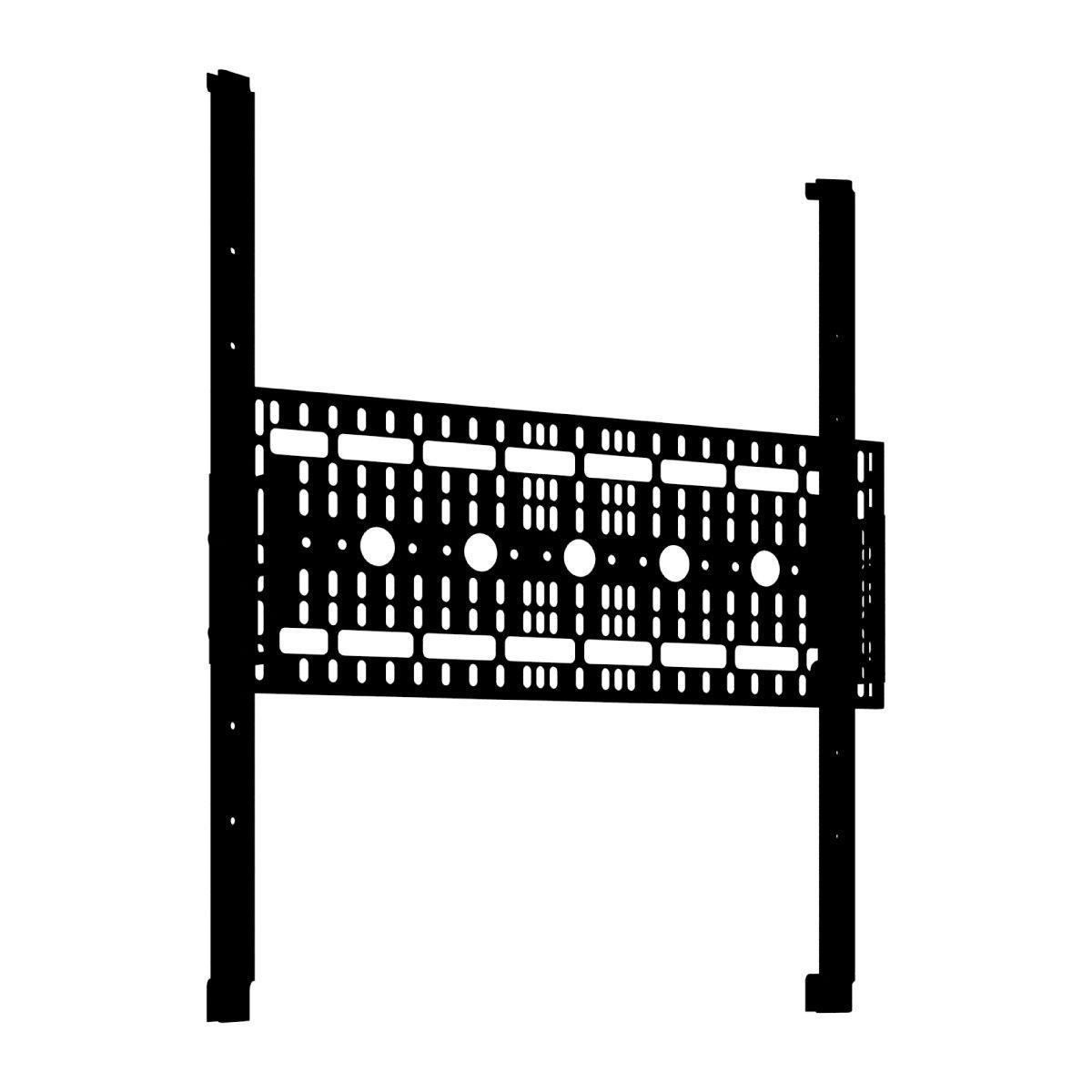 Flat panel monitor mount designed for trade shows and exhibition display setups