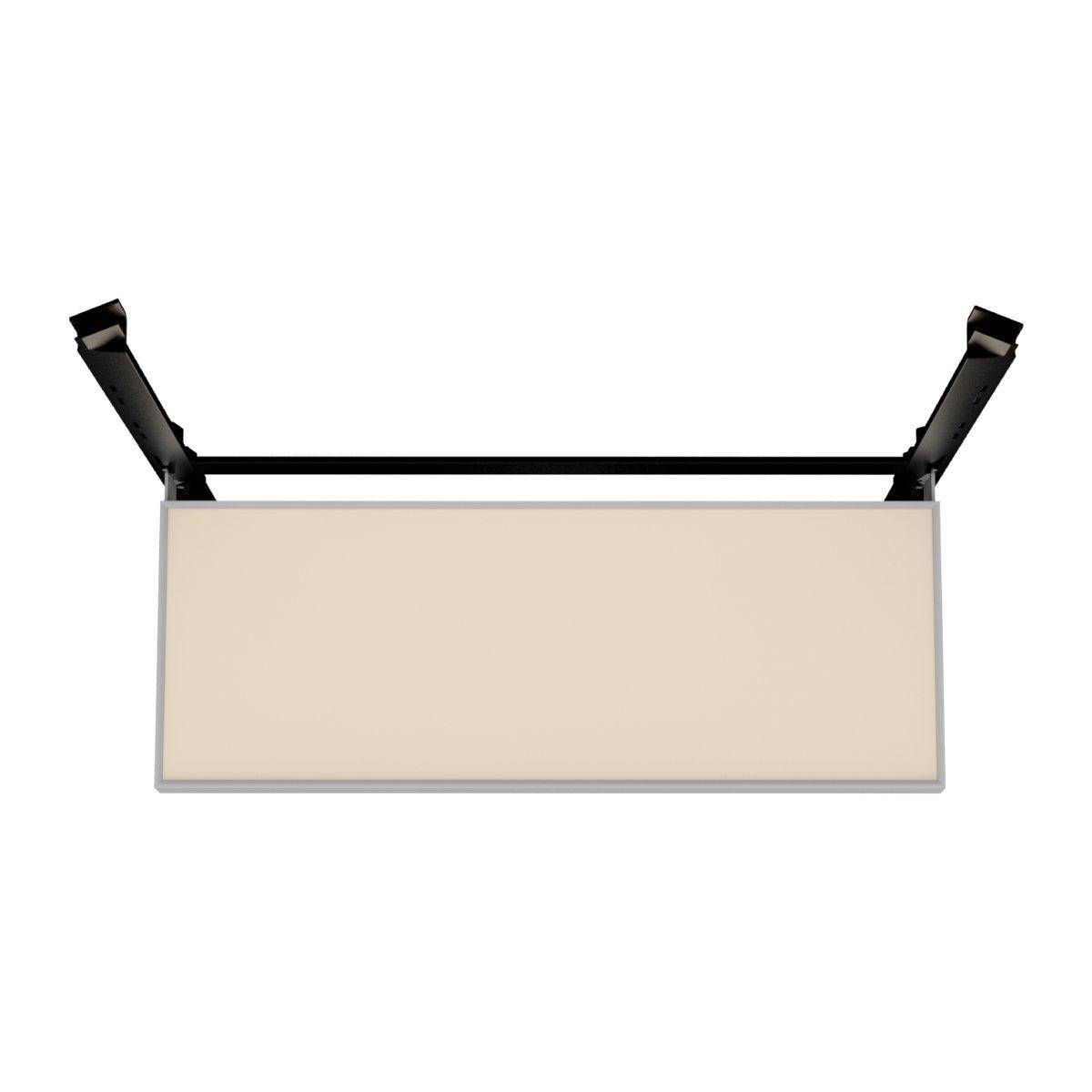 Single shelf display kit with mounting brackets for trade show and exhibition booth setups