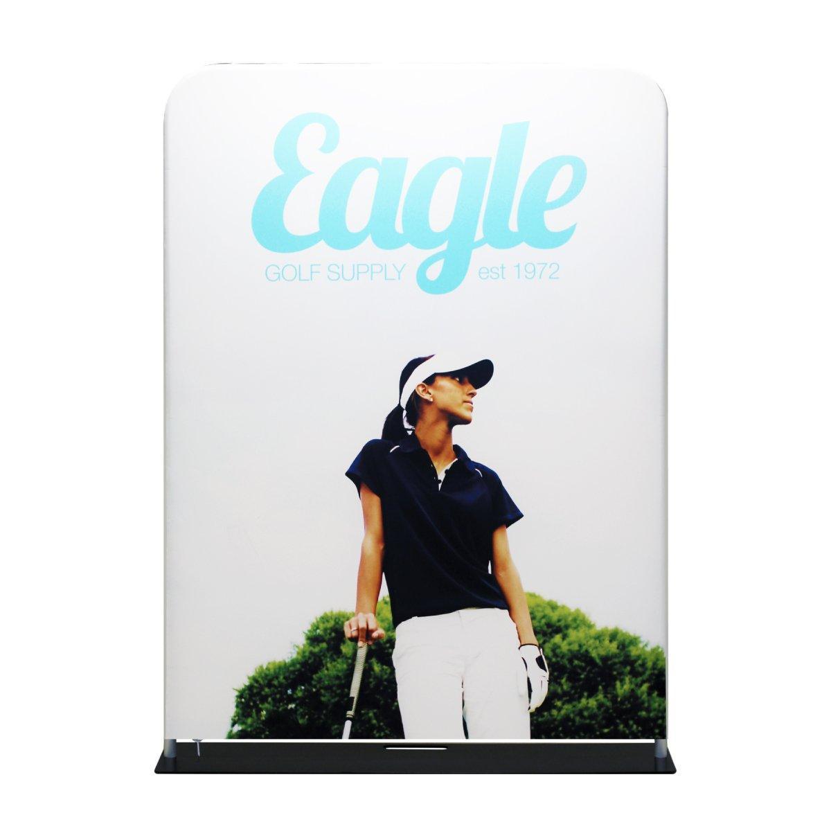 Fabric display featuring golf brand Eagle for trade shows, exhibitions, and special events