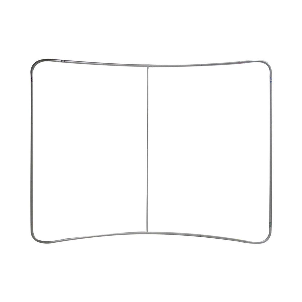 Curved 10ft display frame for trade shows, exhibitions, and special event backdrops