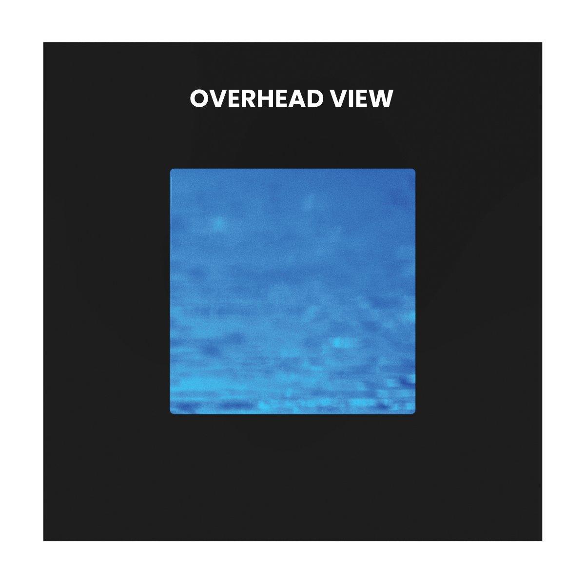 Overhead view of a 10ft square backlit tower used for trade shows, exhibitions, and special events