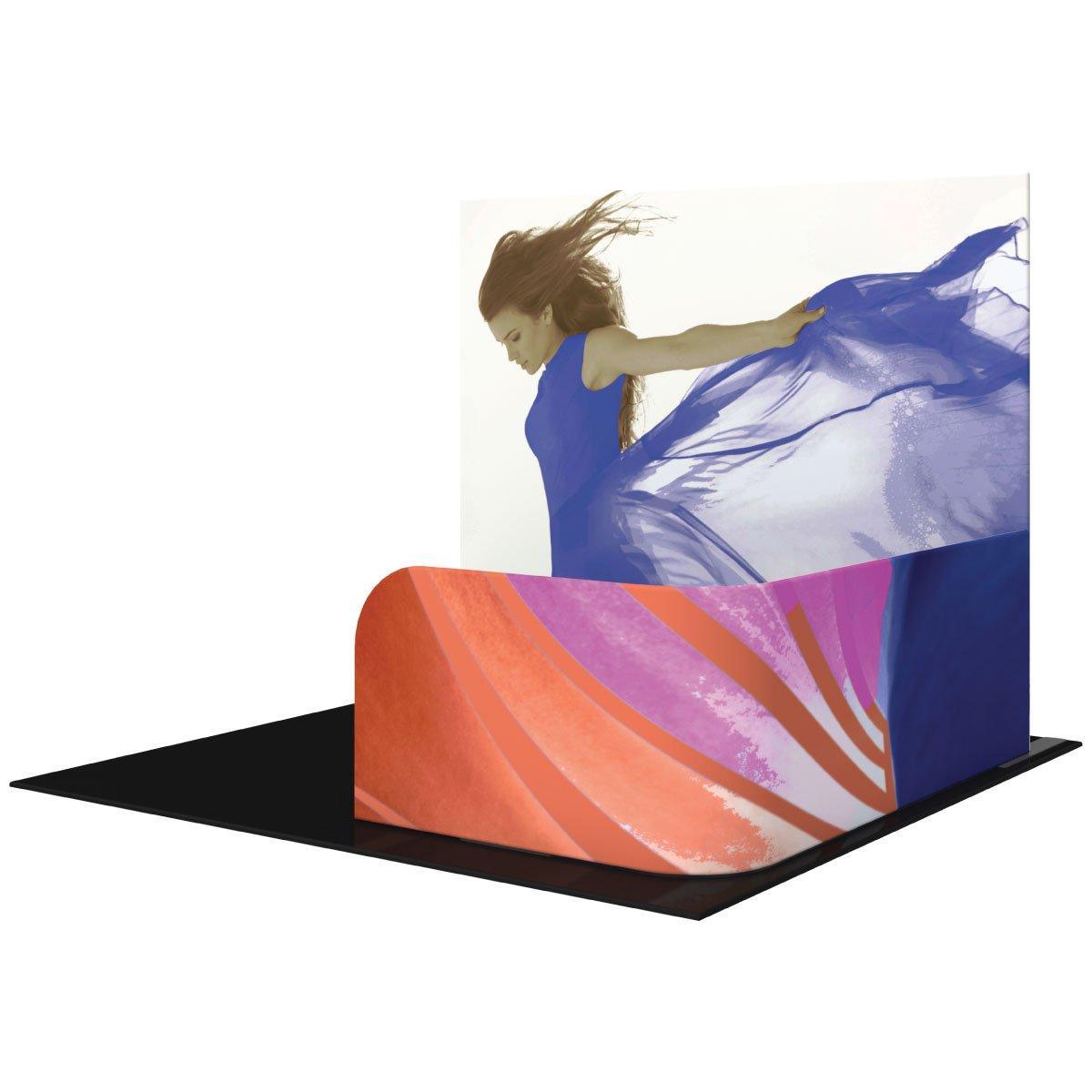 Formulate Accent Curved Half Wall 04 (Graphics Only) - TradeShowPlus