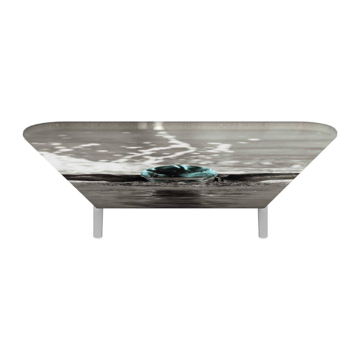 Trade show table with water splash graphic for exhibitions and special events display