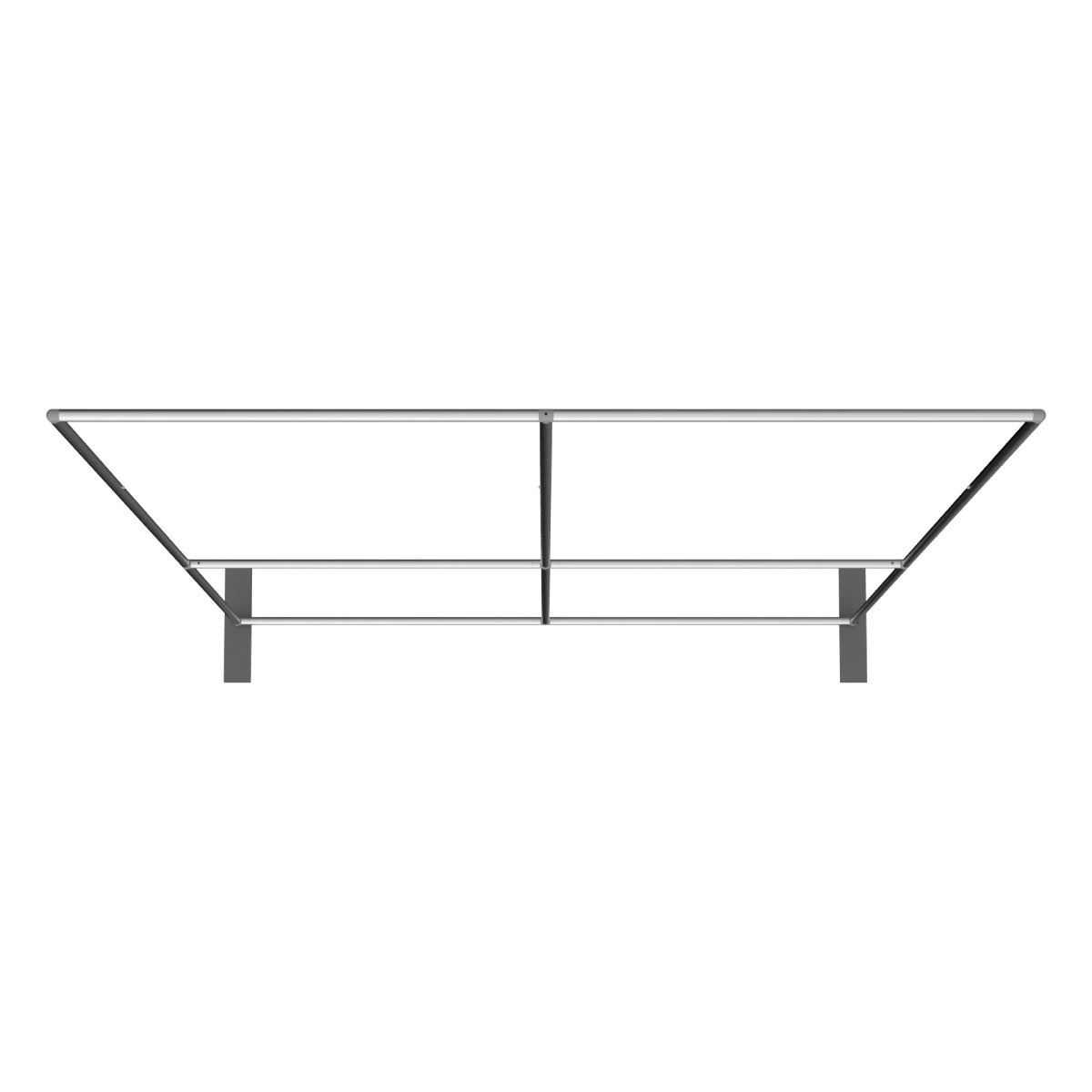 8ft straight trade show display frame with sturdy support for exhibitions and special events