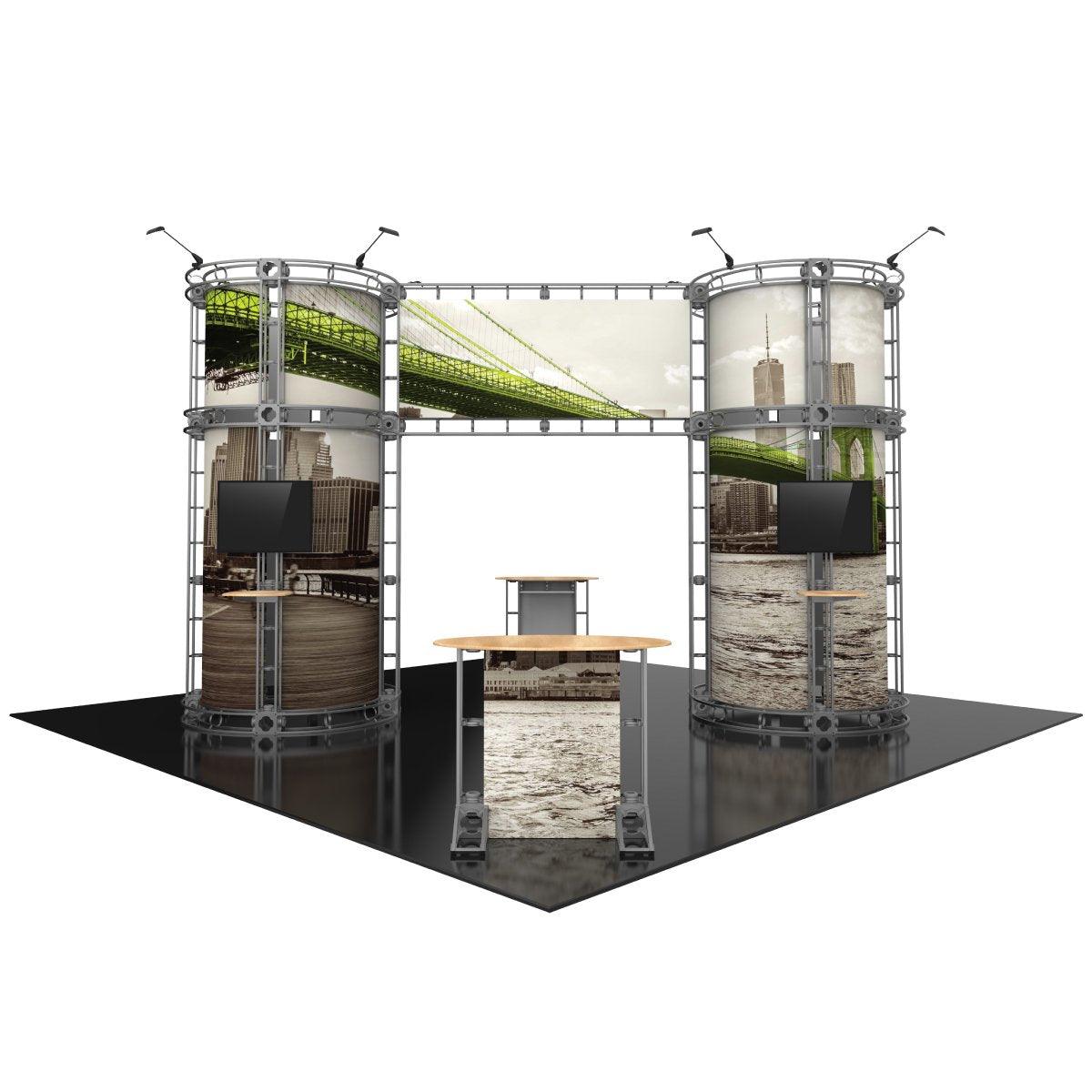 Gemini 20ft Island Truss Display - TradeShowPlus