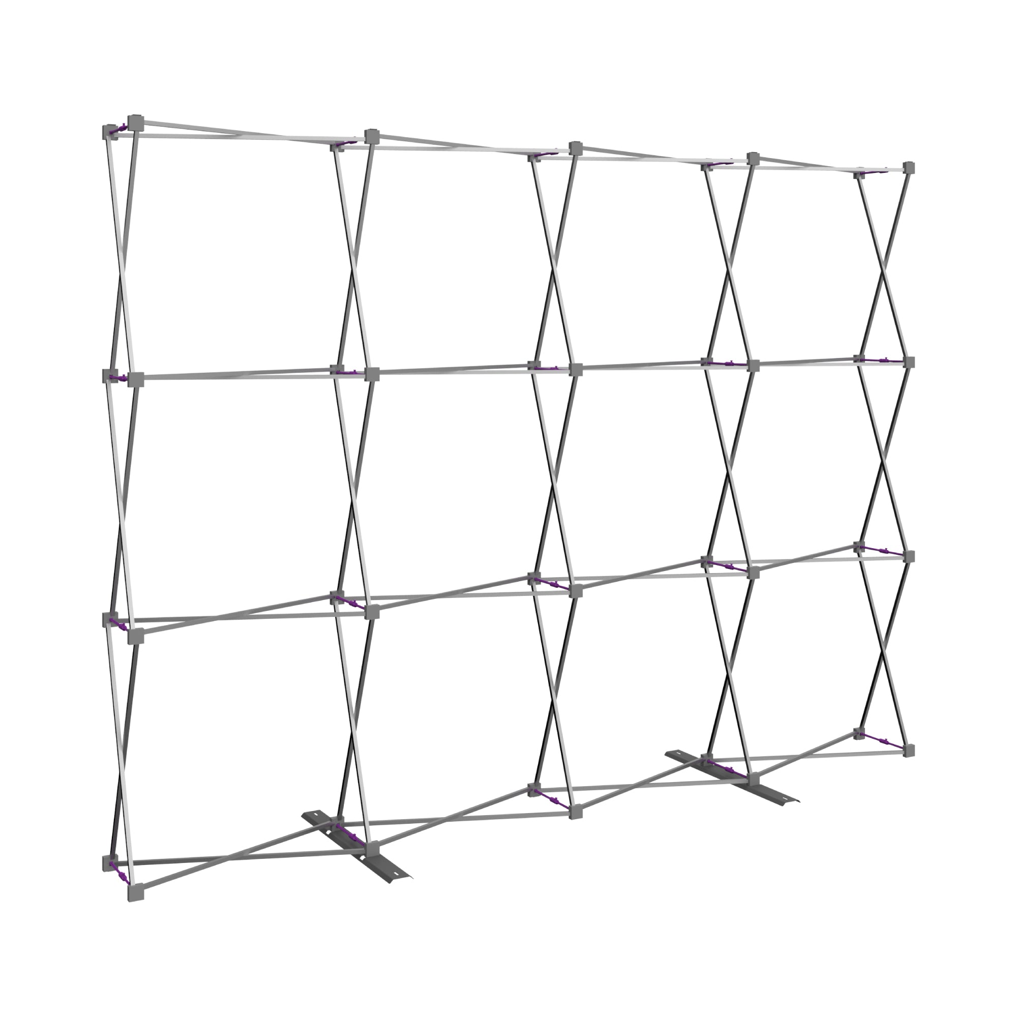 Expandable lightweight trade show display frame for exhibitions and special events