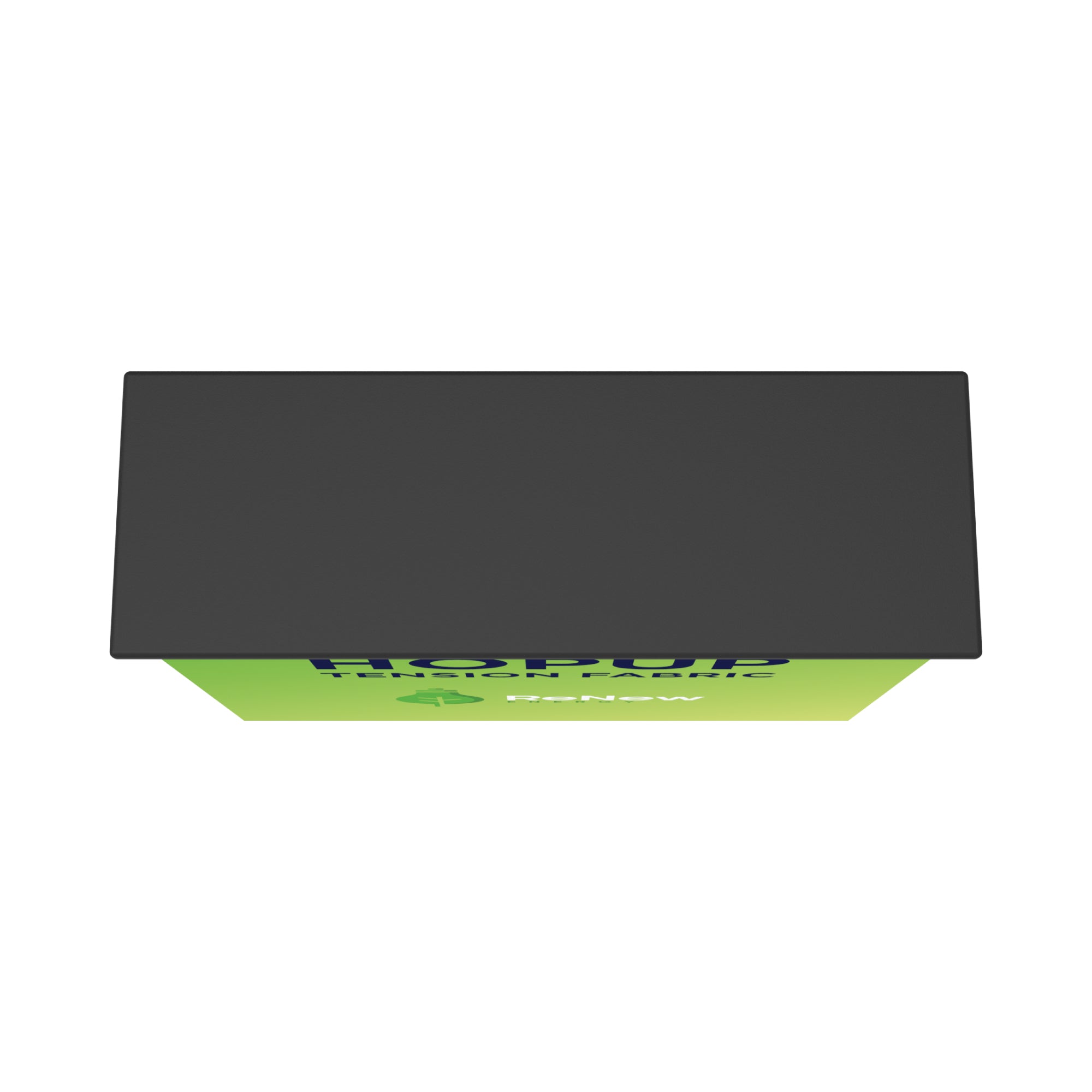 Trade show pop-up counter with tension fabric graphics for exhibitions and special events