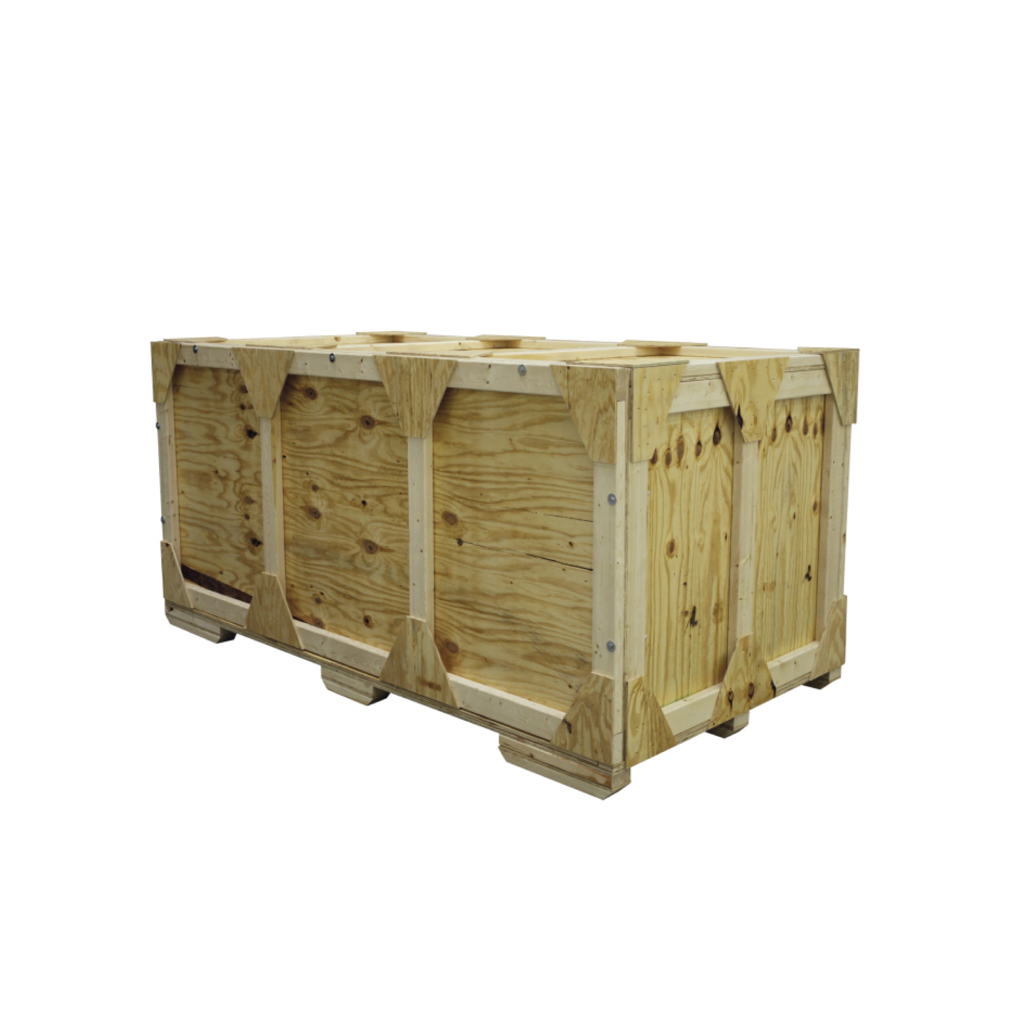 Modular wooden crate for trade shows and special events shipping and storage