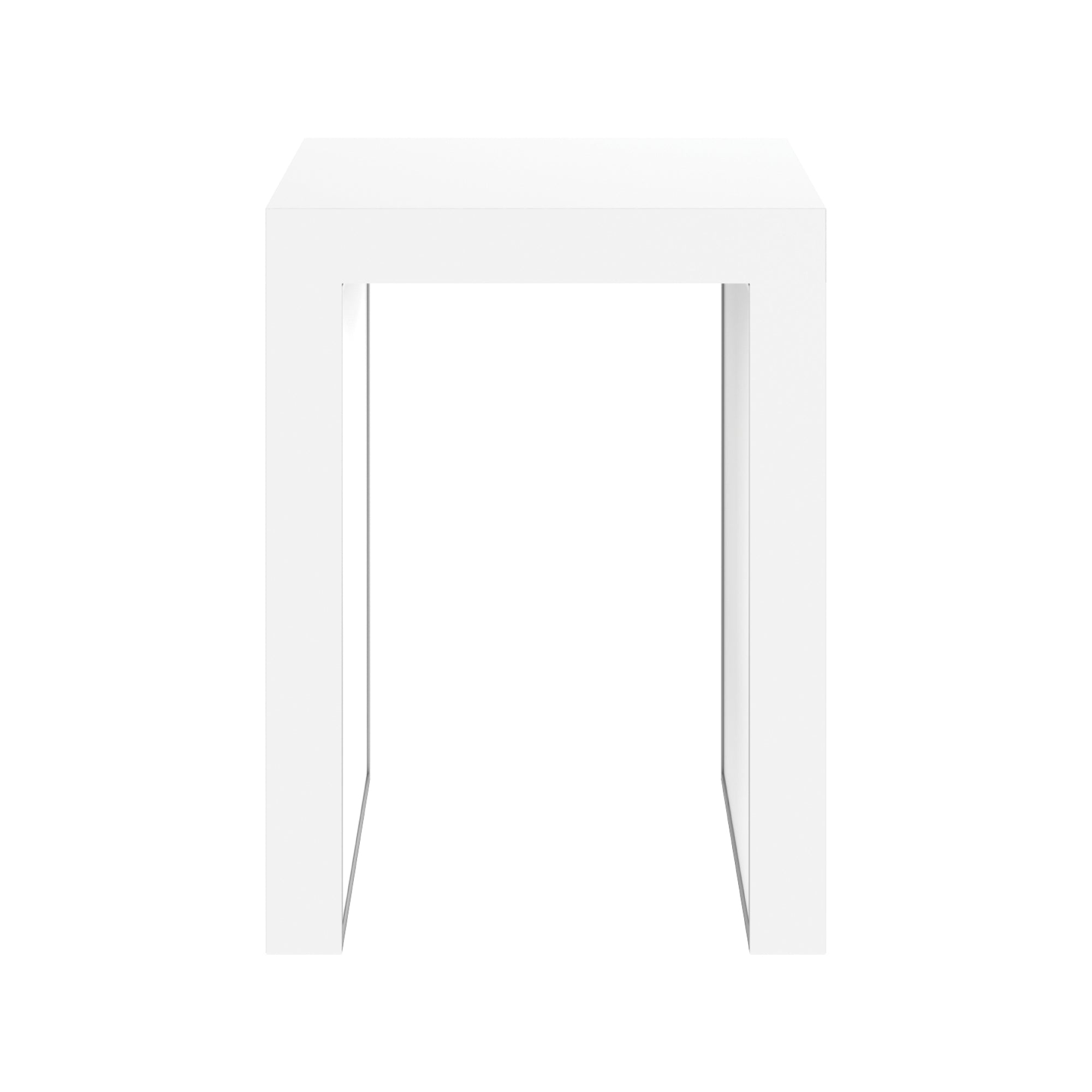 Modular counter display for trade shows and exhibitions with clean, modern design