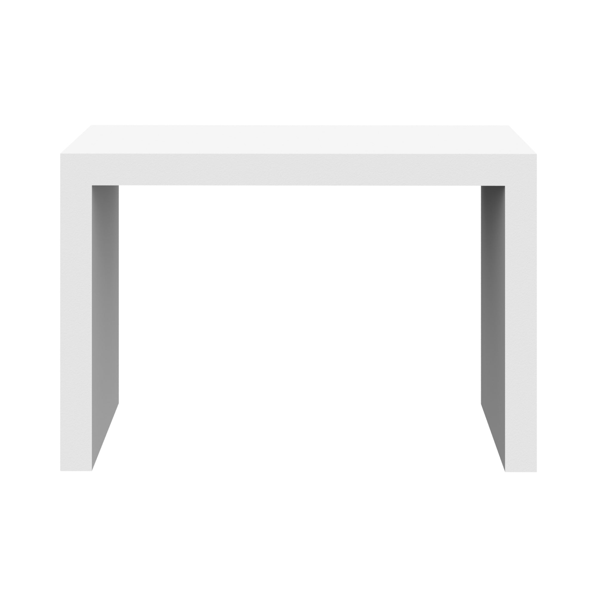 Modular trade show counter with clean, minimalist design for exhibitions and special events