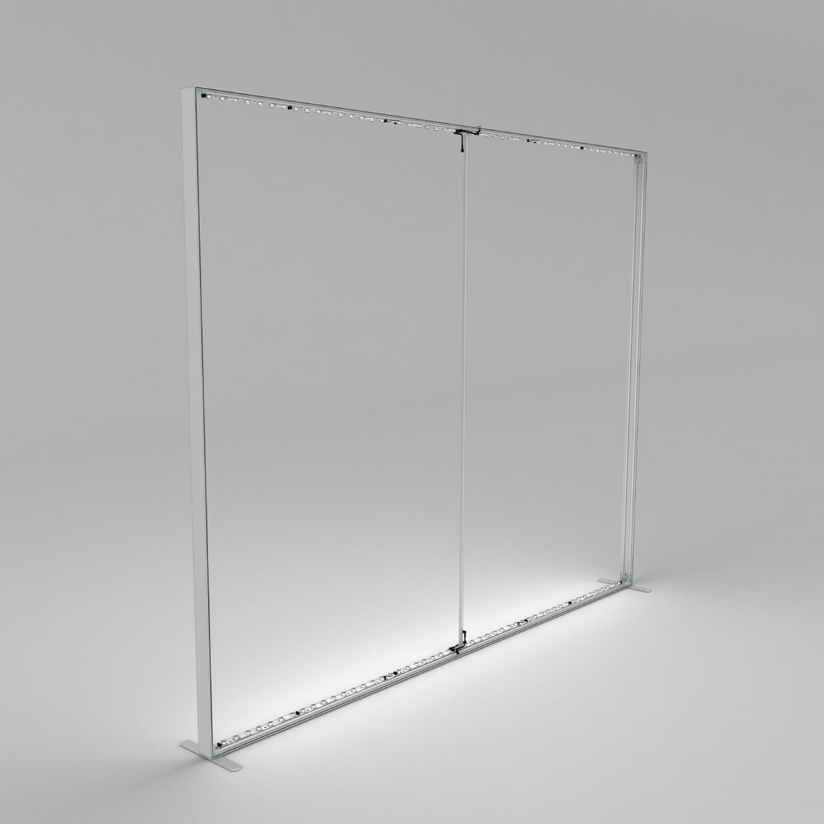 Large illuminated trade show lightbox frame for exhibitions and special event displays