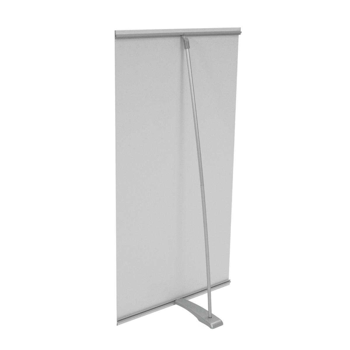 Mini tabletop banner stand display for trade shows and exhibitions with retractable graphic panel