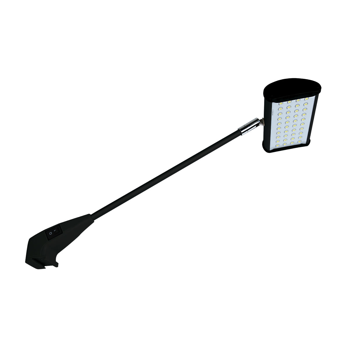 LED floodlight with adjustable arm designed for trade shows, exhibitions, and special events lighting