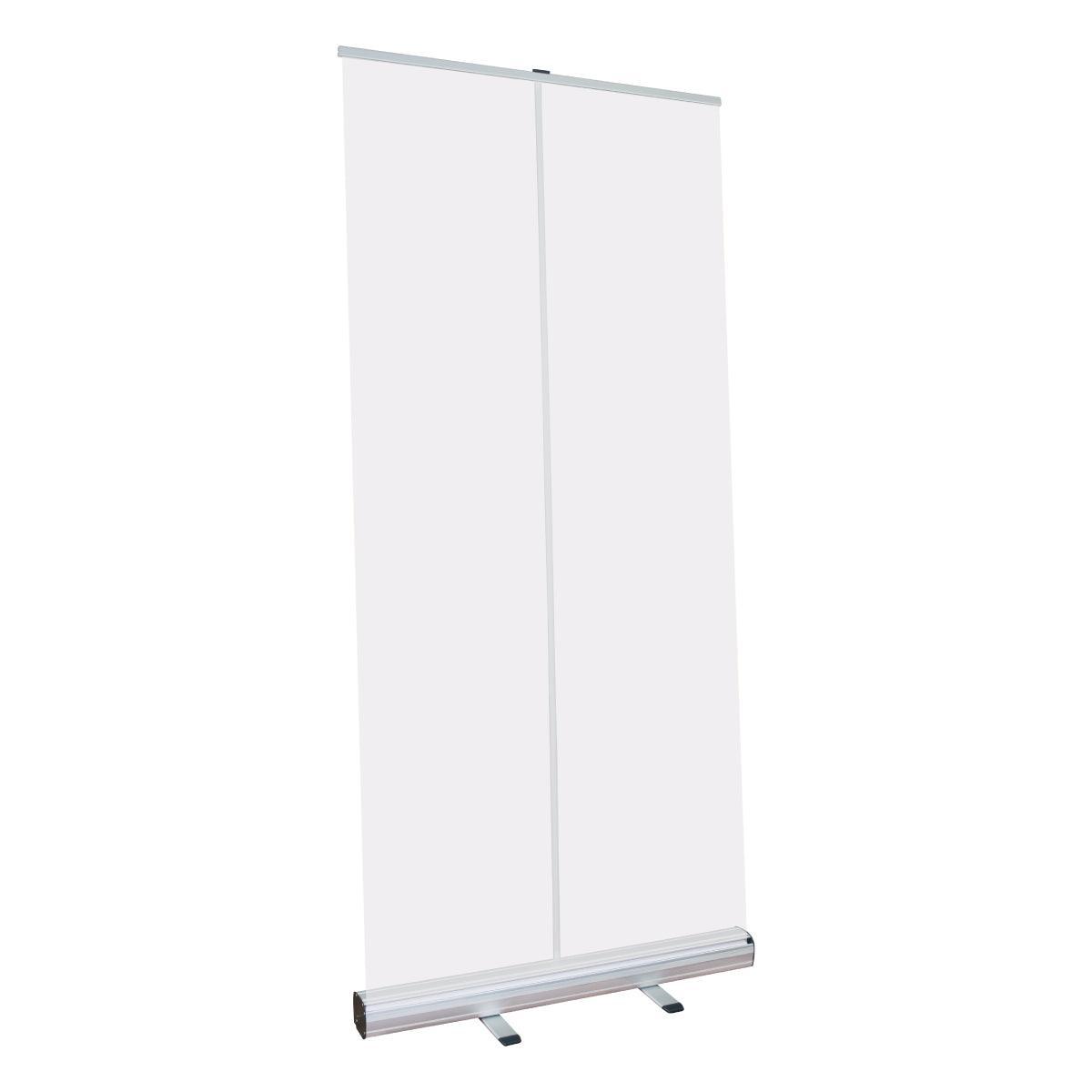 Retractable banner stand display ideal for trade shows, exhibitions, and special event promotions