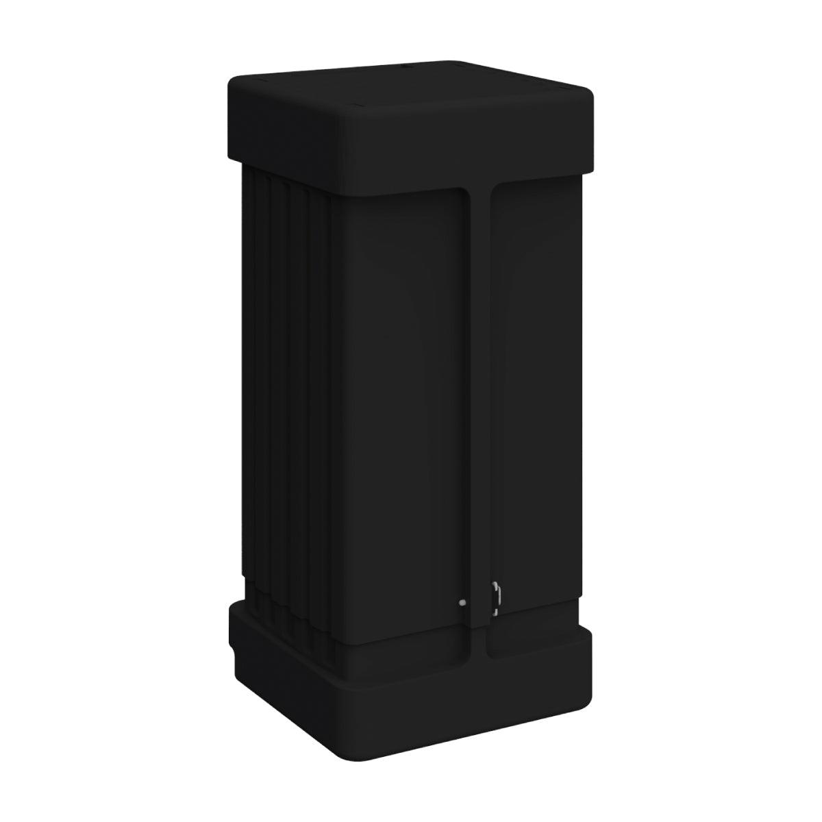 Expandable shipping case for trade shows and exhibitions with secure locking and durable design