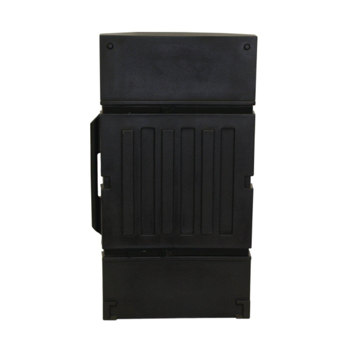 Durable shipping case with handle designed for trade shows, exhibitions, and special event transport