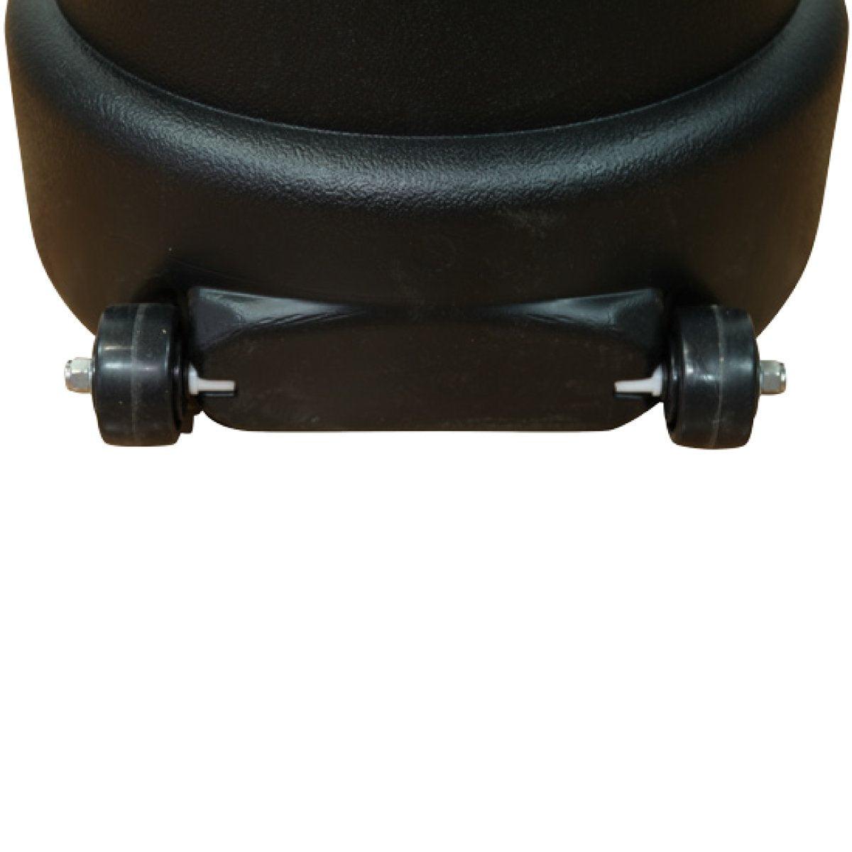 Heavy-duty wheels attached to a shipping case base for easy transport at trade shows and exhibitions