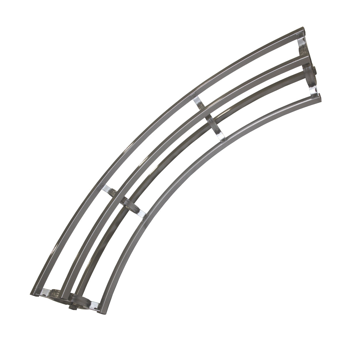 Curved structural truss section ideal for trade show booths and exhibition setups