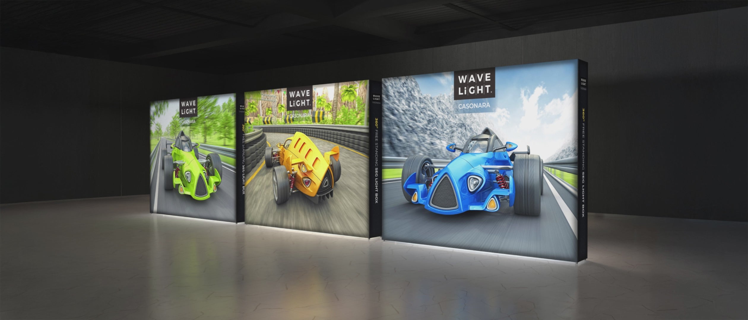 Load video: WaveLight Light Box Displays