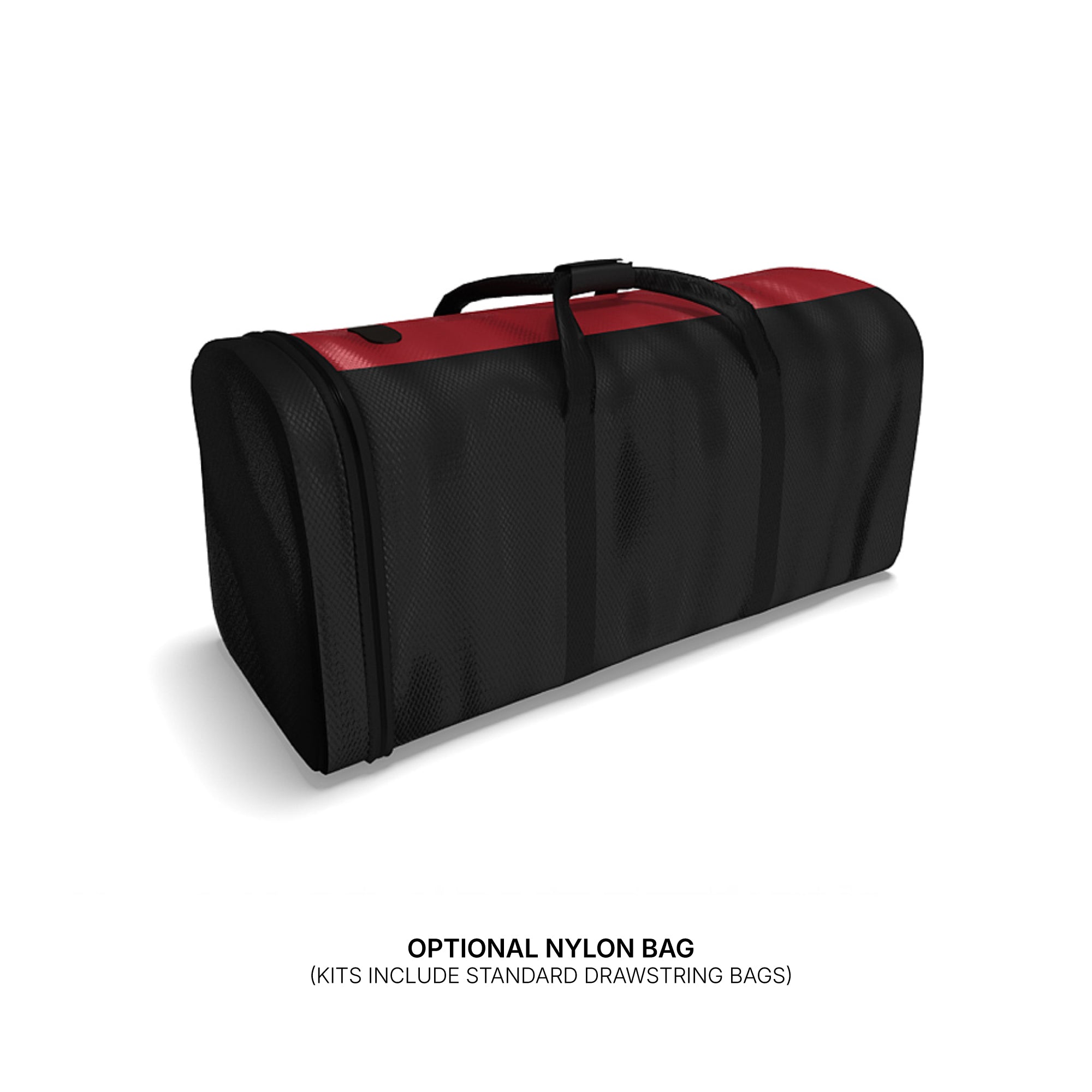 Durable nylon carrying bag with handles designed for trade shows, exhibitions, and special events