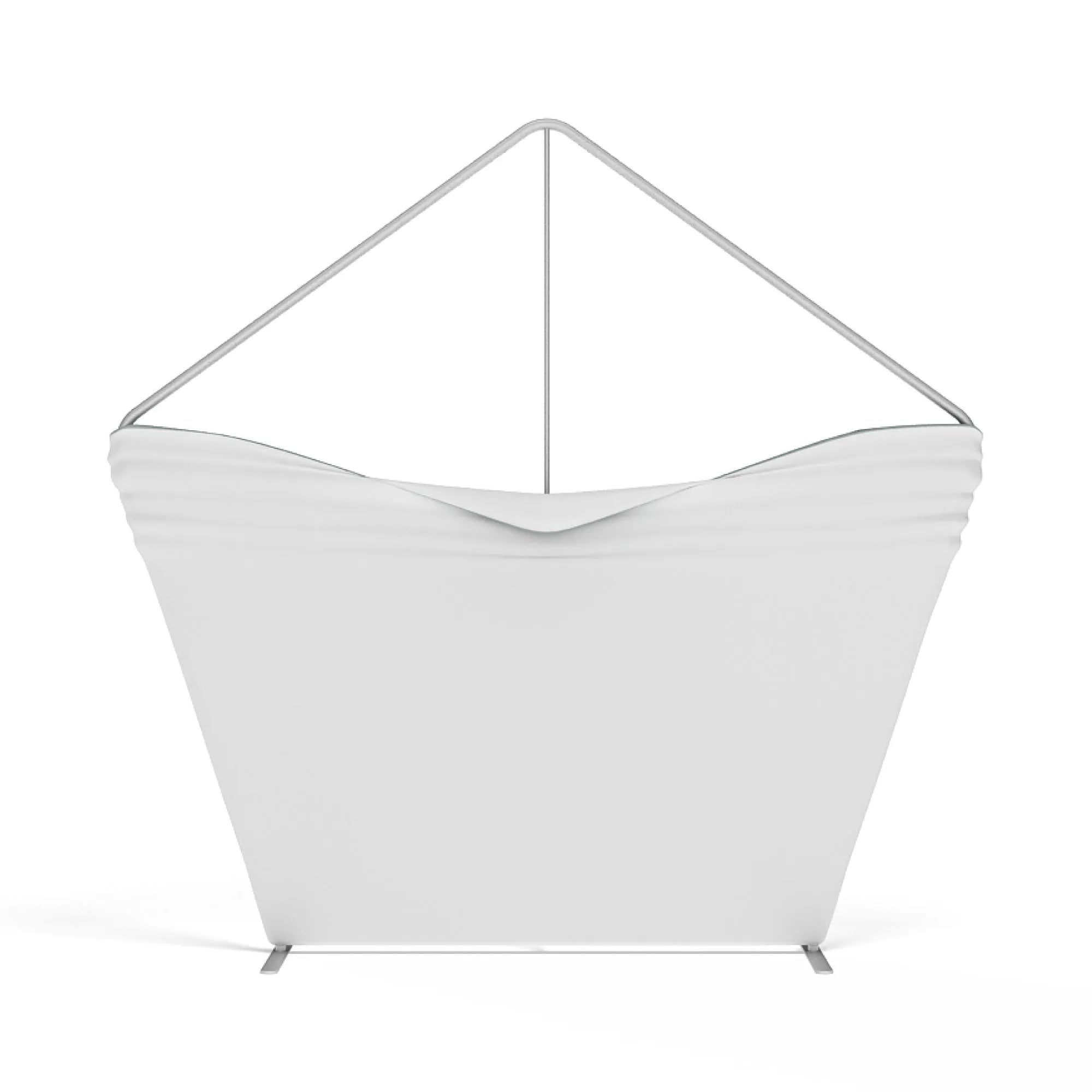 Stretch fabric trade show display panel with metal frame for exhibitions and special events