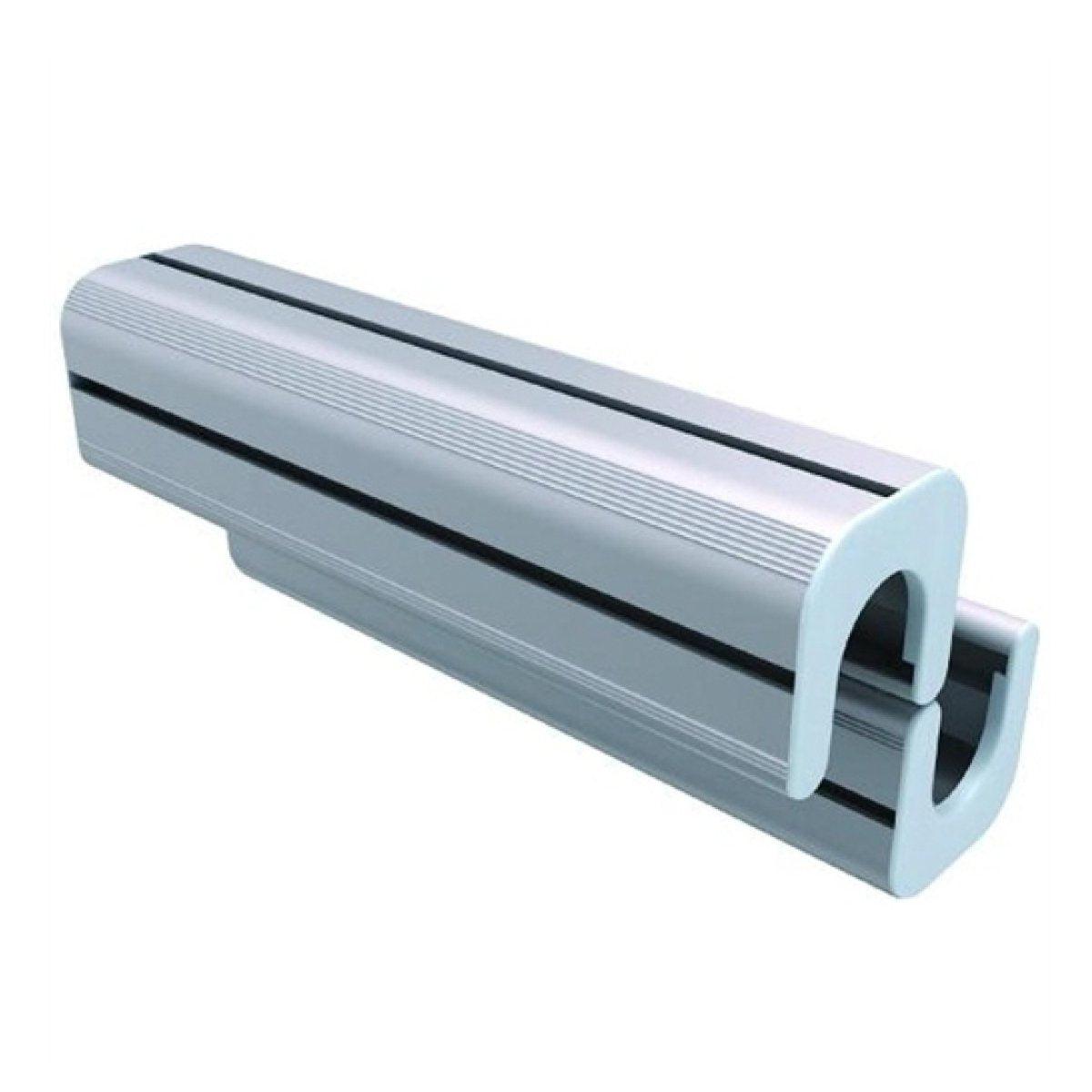 Double S-shaped connector for modular trade show displays and exhibition booths