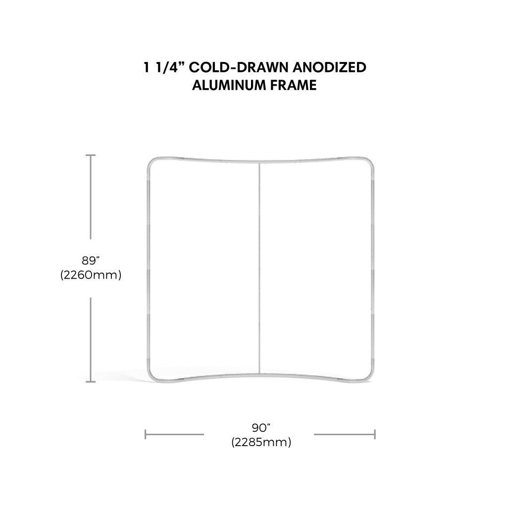 Waveline Original 8ft Curved Display - TradeShowPlus
