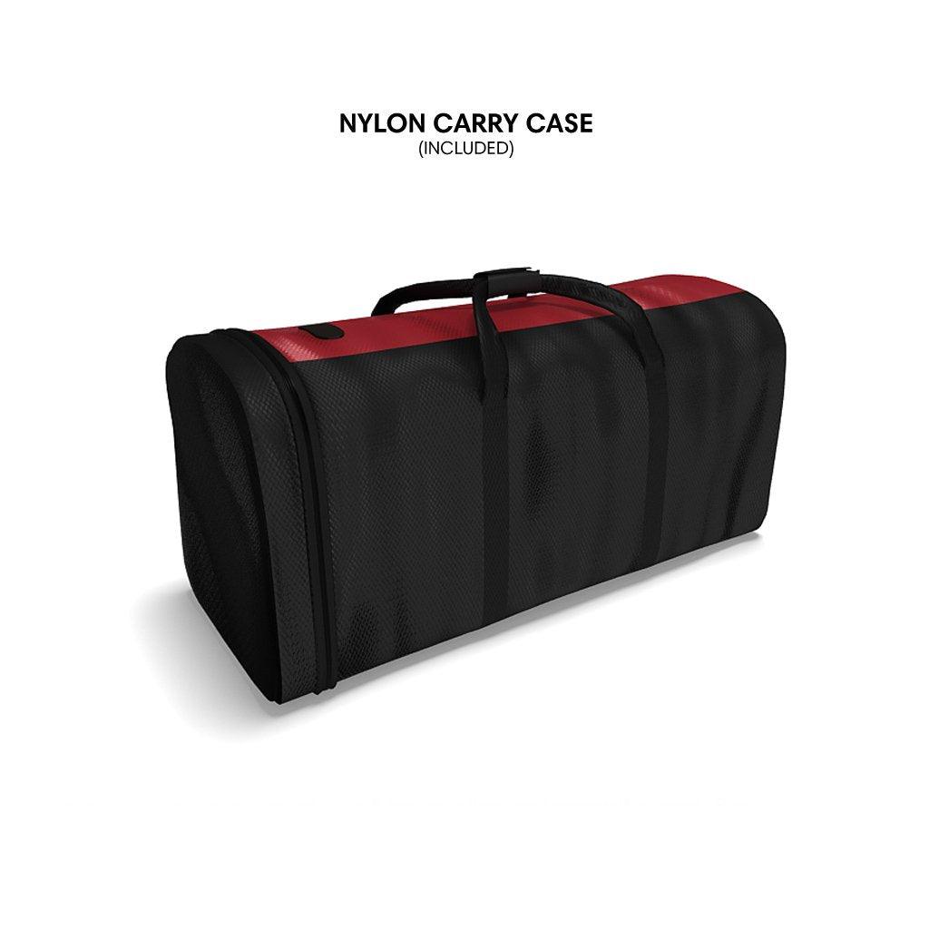 Nylon carry case for portable trade show and exhibition displays included
