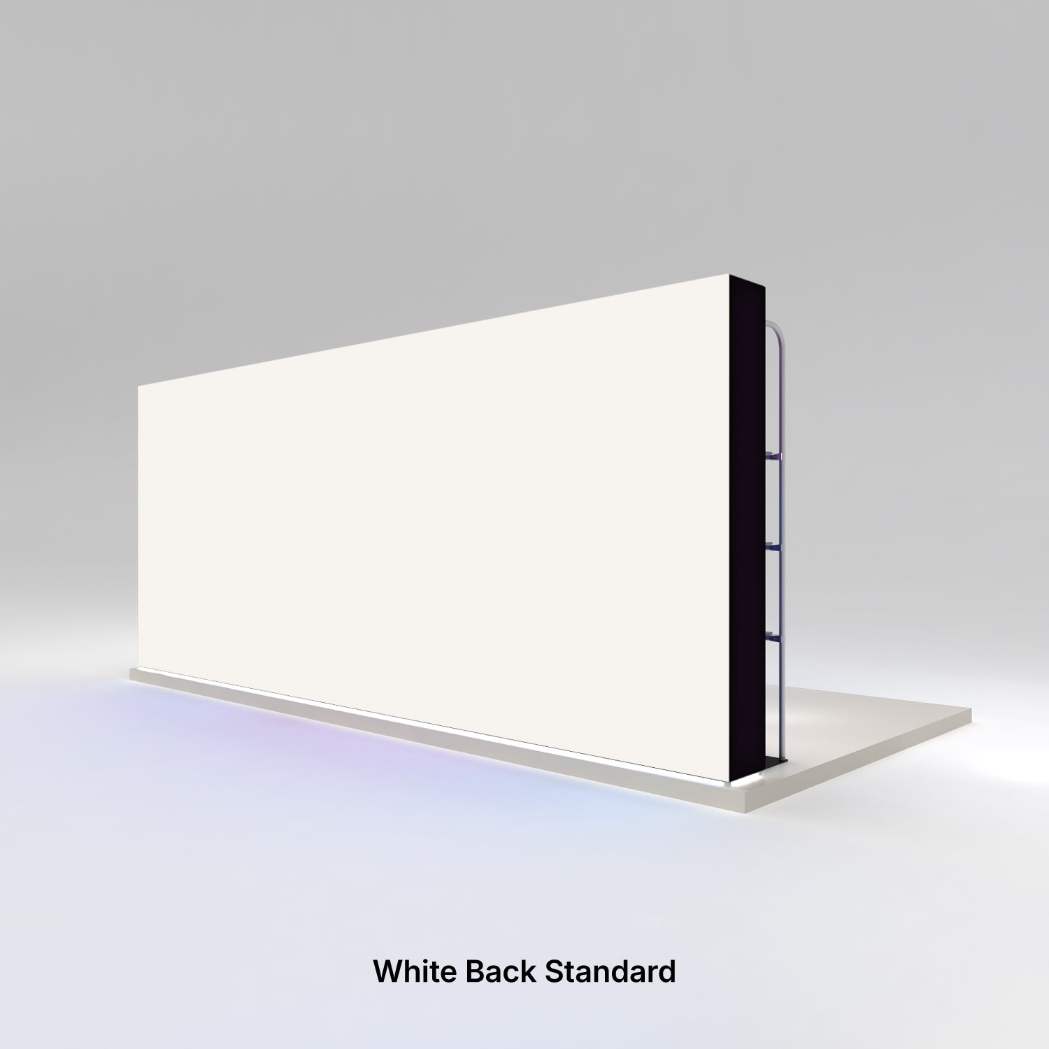 Large blank trade show display wall with a flat base for exhibitions and special events