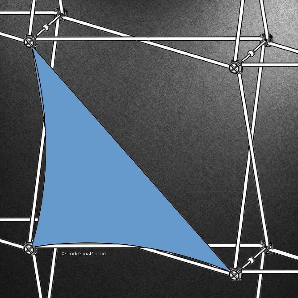 Xclaim (1x1 Quad) All Front Triangle Fabric Graphic - TradeShowPlus